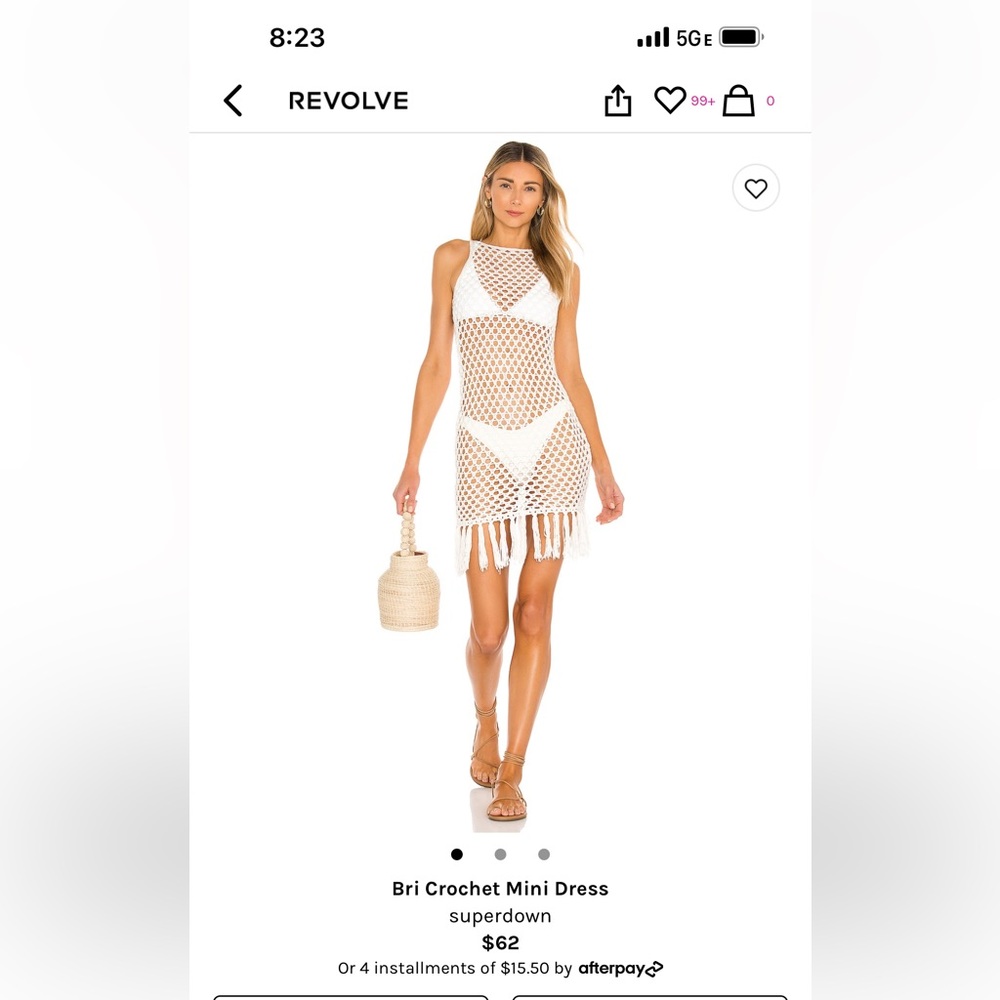 Superdown Bri Crochet Mini dress
